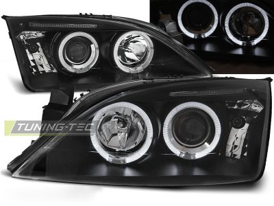 Ford Mondeo 00-07 Fanali Angel Eyes Neri per Berlina e Familiare