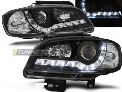Fari Daylight Nero per Seat Ibiza/Cordoba (09.99-03.02) Fanali Anteriori