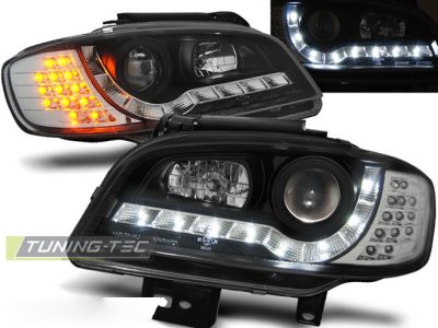 Fari Daylight Nero per Seat Ibiza/Cordoba (09.99-03.02) - Fanali Anteriori