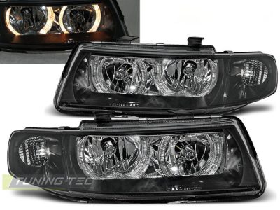 Fari Angel Eyes Nero per Seat Leon (04.99-08.04) - Fanali Anteriori