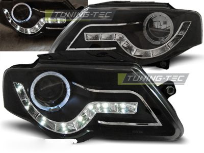Fari Daylight Nero per Volkswagen Passat B6 (03.05-10) - Fanali Anteriori
