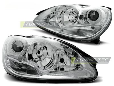 Fari Cromato per Mercedes W220 Classe S (09.98-05.05) - Fanali Anteriori
