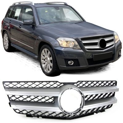 Griglia Sportiva Nera e Argento per Mercedes GLK X204 (2008-2012)