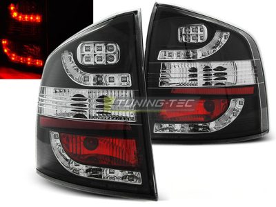 LED Fanali Posteriori Nero per Škoda OCTAVIA II Touring (2004-2012)