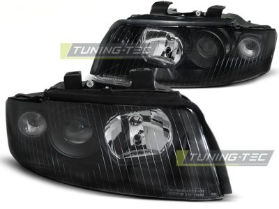 Fari Nero per Audi A4 B6 (10.00-10.04) - Fanali Anteriori Fumè