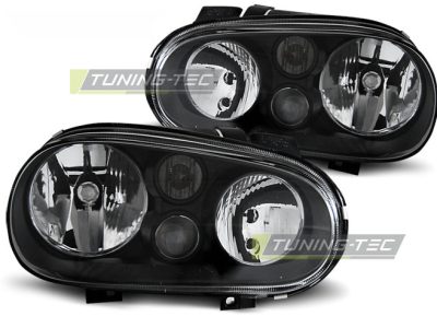Fari Nero per Volkswagen GOLF 4 (09.97-09.03) Fanali Anteriori Neri