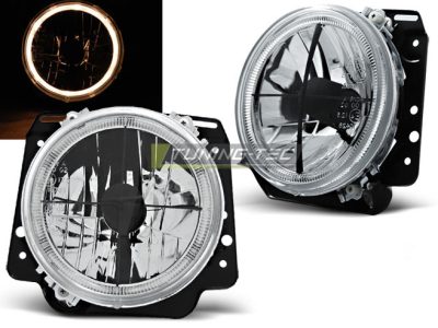 Fari Angel Eyes Cromato per Volkswagen Golf II (08.83-08.91) Fanali