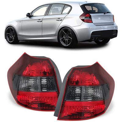 Fanali Posteriori Rossi Neri Fumé Destra Sinistra per BMW Serie 1 E81 04-07