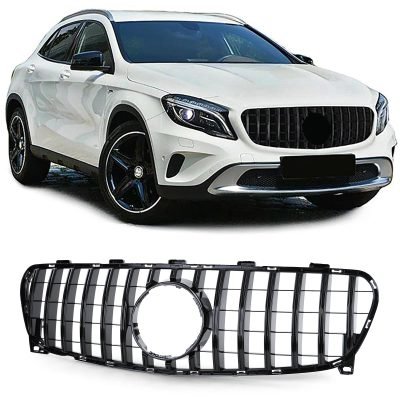 Griglia Sportiva Nera Lucida per Mercedes GLA X156 Facelift 2017-2020