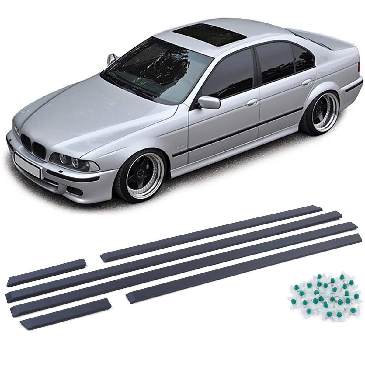 Emblema Sport Türleisten Set 6 Pezzi Senza per BMW E39 Berlina 95-03