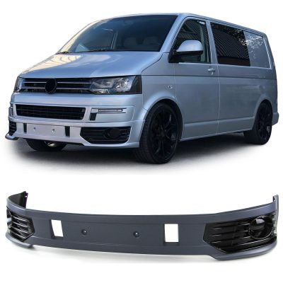 Spoiler Paraurti Sportline con Fendinebbia per Volkswagen T5.2 09-15