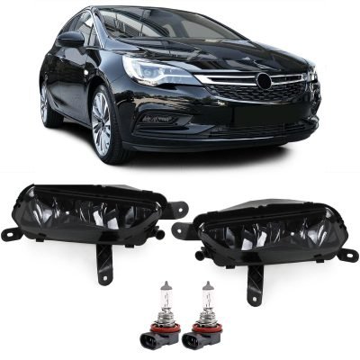 Fendinebbia Neri Fumé Set per Opel Astra K 2015 e Zafira C 2016