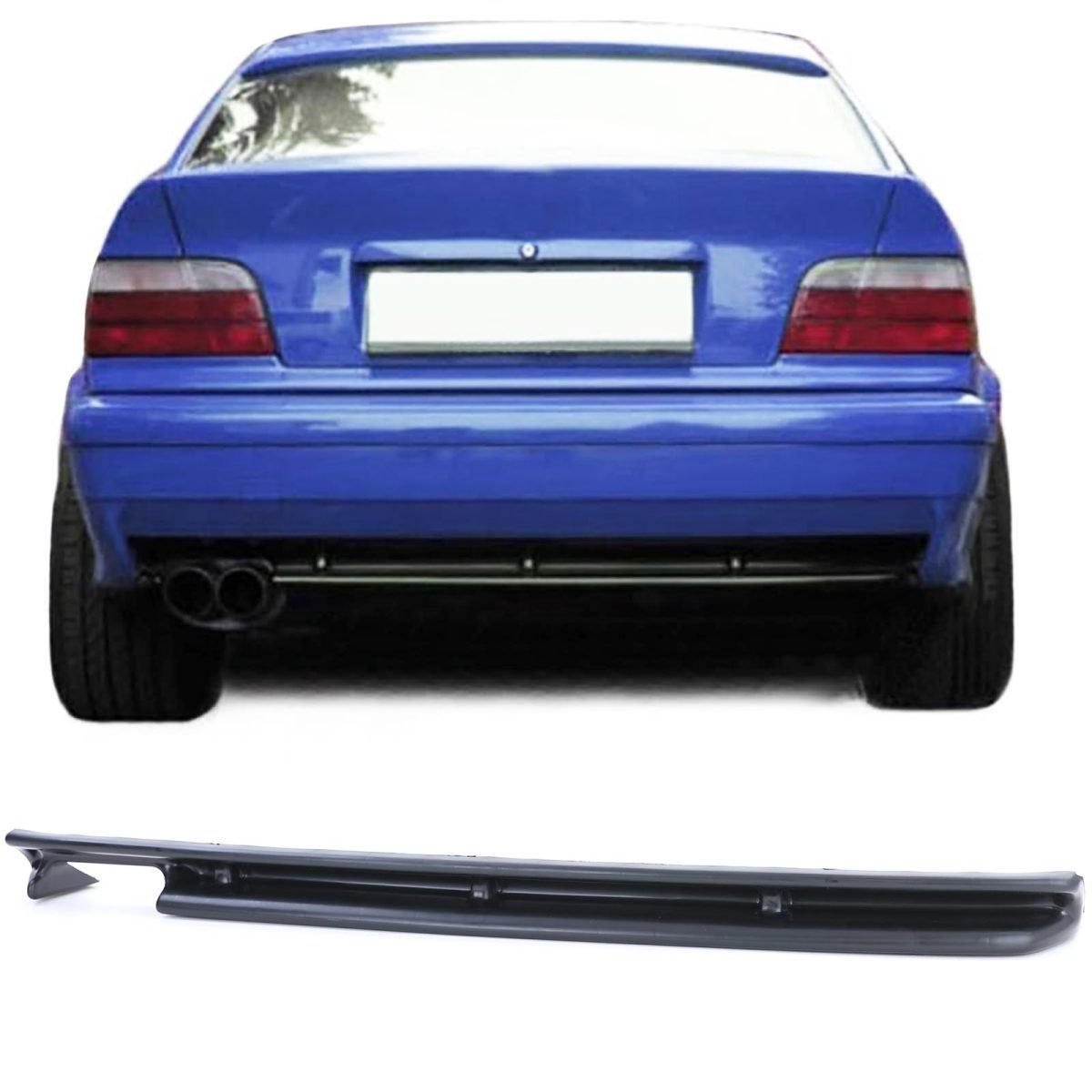 Sport Diffusore Posteriore Doppio Tubo Sinistro per BMW Serie 3 E36 90-99