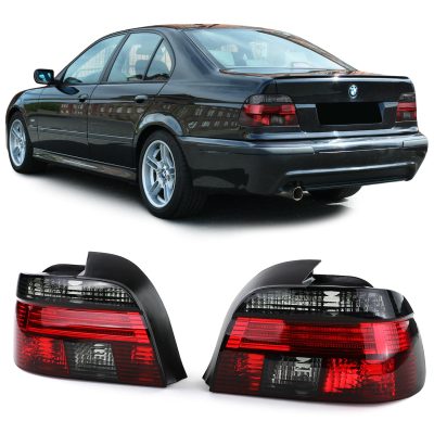Fanali Posteriori Vetro Trasparente Rossi Neri per BMW Serie 5 E39 Berlina 95-00