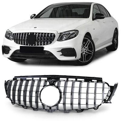 Griglia Sportiva Nera Cromata per Mercedes e W213 S213 C238 A238 16-20