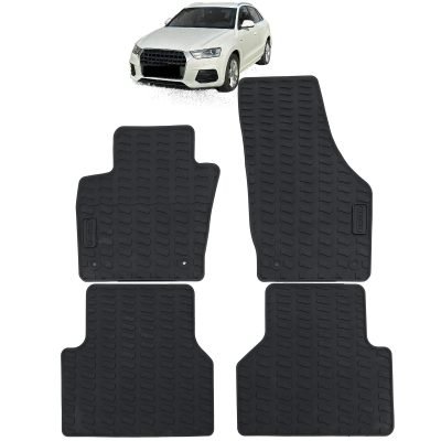 Set Tappetini in Gomma Neri Premium per Audi Q3 8U 2012-2018