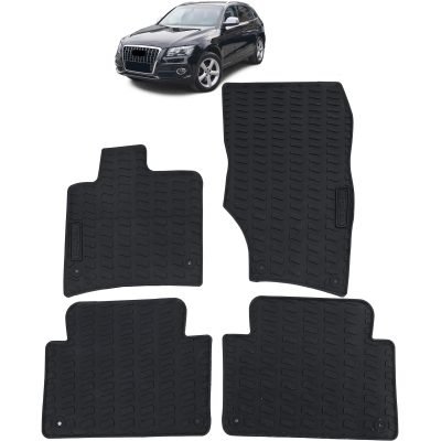 Set Tappetini in Gomma Neri Premium per Audi Q7 4L 06-15