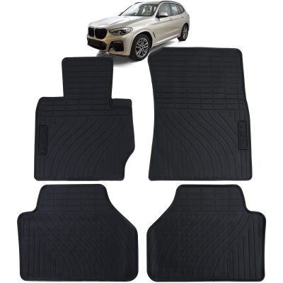 Set Tappetini in Gomma Neri Premium per BMW X3 F25 2010-2017