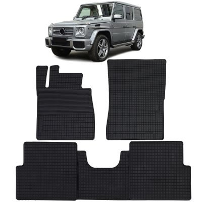 Tappetini in Gomma Neri Premium per Mercedes Classe G W463 89-18