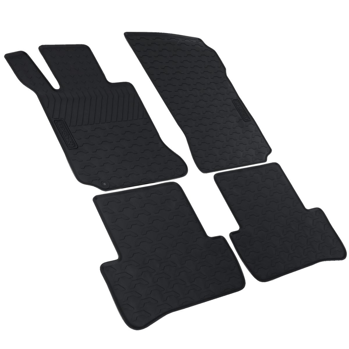 Tappetini Gomma Neri Premium Set per Mercedes Classe C W204 S204 07-11