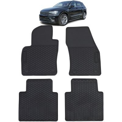 Tappetini Gomma Neri Premium Set per Volkswagen Tiguan II (2016-2020)