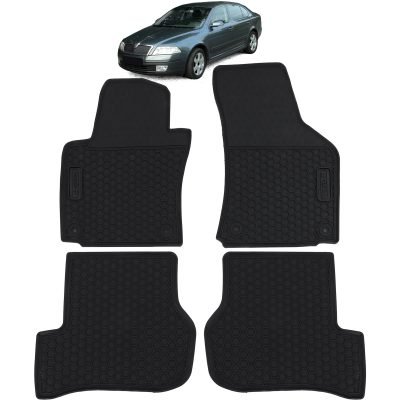 Tappetini in Gomma Neri Premium per Skoda Octavia 1Z3 1Z5 04-13