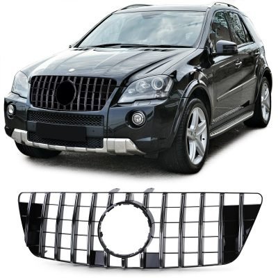 Griglia Sportiva Nera Lucida con Cromature per Mercedes Classe M ML W164