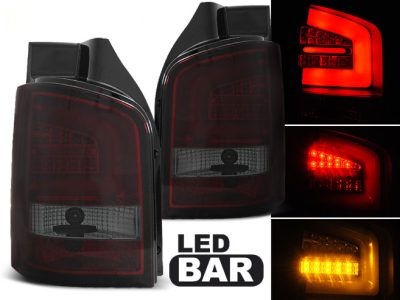 LED Bar Fanali Posteriori Rosso Fumé per Volkswagen T5 (2004-2015) Fanali