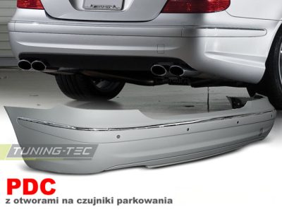 Posteriore Paraurti Sport PDC per Mercedes W211 (2002-2006) Berlina Sportivo