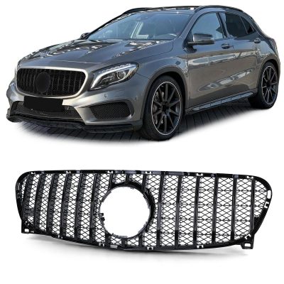 Griglia Sportiva Nera Lucida per Mercedes GLA X156 2013-2016