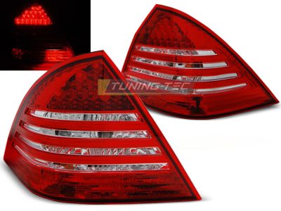 LED Fanali Posteriori Rosso Bianco per Mercedes Classe C W203 Berlina 00-04