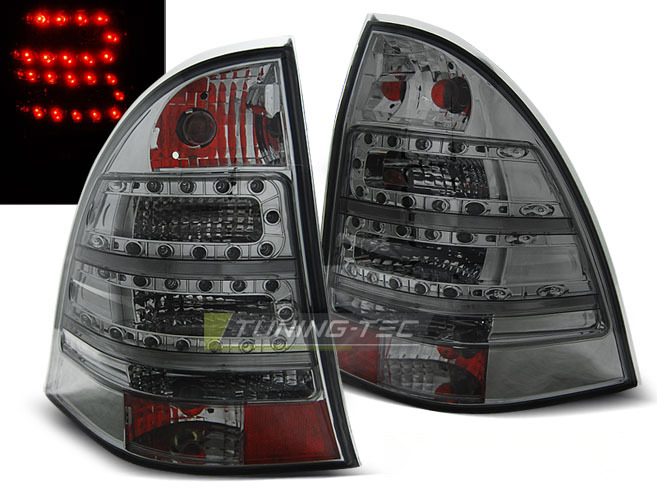 LED Fanali Posteriori Fumé per Mercedes Classe C W203 Touring (2000-2007)