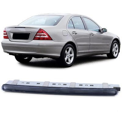Terza Luce Freno Nera Fumé per Mercedes C W203 Berlina 2000-2007