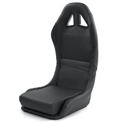 Sedile Sportivo Reclinabile in Ecopelle Nera Tenzo-R Universale