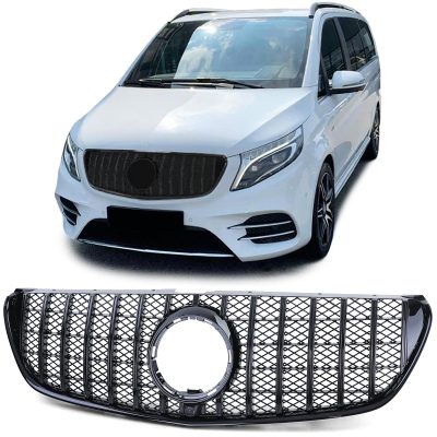 Griglia Sportiva Nera Lucida per Mercedes Classe V W447 2014-2019
