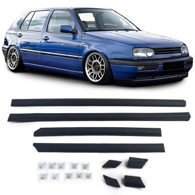Modanature 8 Pezzi + Clip per Volkswagen Golf Berlina 1991-1997 4 Porte