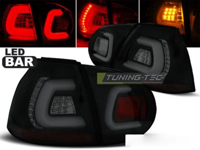 LED Bar Fanali Posteriori Nero Fumé per Volkswagen Golf 5 (10.03-09) Fanali