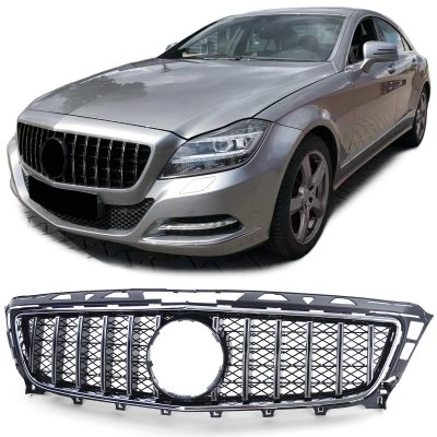 Griglia Sportiva Nera Cromo per Mercedes CLS C218 X218 2011-2014