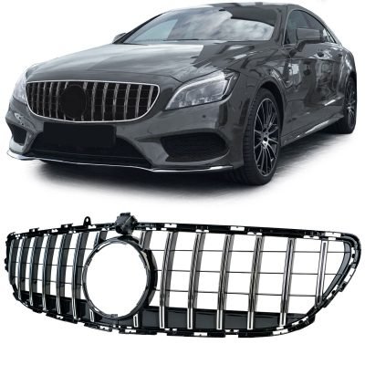 Griglia Sportiva Cromata Nera per Mercedes CLS C218 X218 14-18