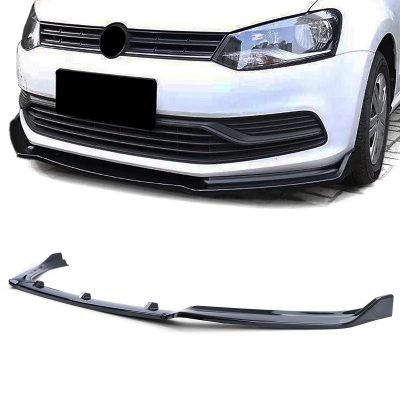 Spoiler Anteriore per Volkswagen Polo 6C 2014-2017 Nero Lucido