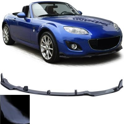Spoiler Anteriore per Mazda MX5 NC Facelift 2008-2014 in ABS Nero Lucido