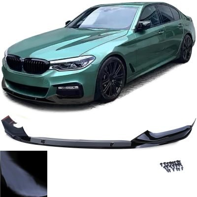 Spoiler Anteriore Nero Lucido per BMW Serie 5 G30 G31 Dal 2016