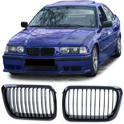 Griglia Sportiva Nera Lucida per BMW Serie 3 E36 (1996-1999) Berlina, Touring