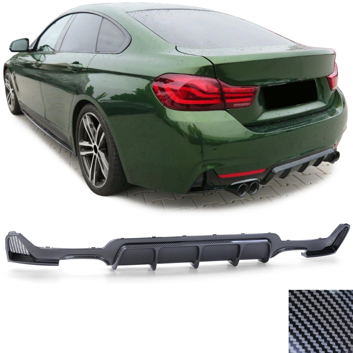 Diffusore Posteriore Performance Carbon per BMW Serie 4 F32