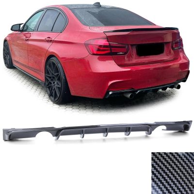 Diffusore Posteriore Effetto Carbonio per BMW Serie 3 F30 F31 335i 340i