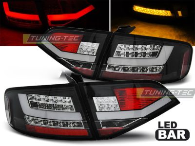 LED Fanali Posteriori Nero per Audi A4 B8 (08-11) Berlina, Fanali Posteriori