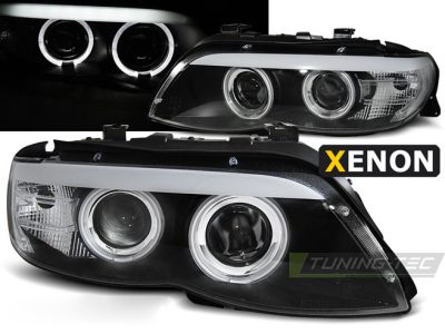 Xenon Fari Angel Eyes Nero per BMW X5 E53 (2003-2006)