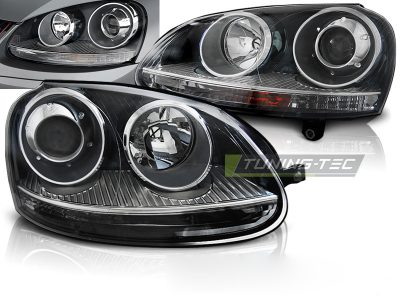 Fari Sport Nero per Volkswagen Golf 5 (10.03-09) - Fanali Anteriori Neri