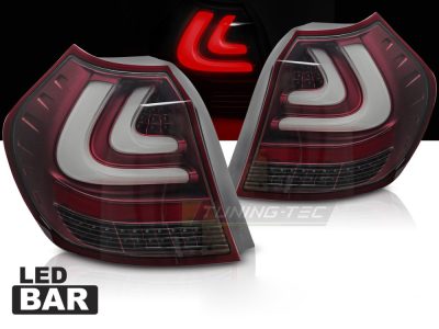BMW E87 04-08.07 Barra LED Rossa per Illuminazione Esterni Auto