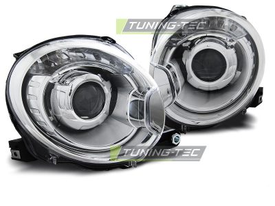 Projector Fari Cromato per Fiat 500 (2007-2015) - Fanali Anteriori
